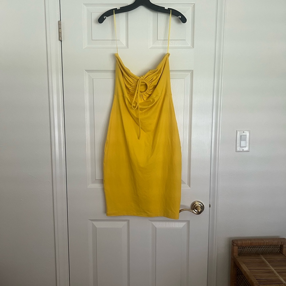 Yellow Sleeveless Dress
